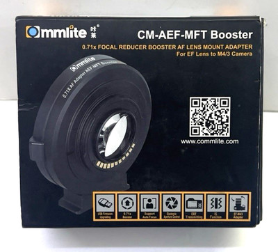 Commlite (AEF-MFT) Canon EF Lens to M4/3 Mount 0.71x Speed Booster Adapter