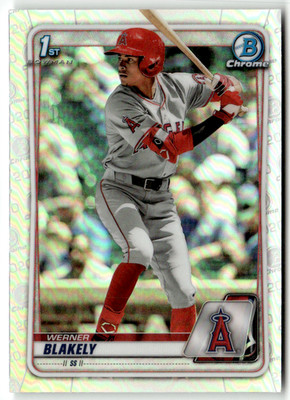 2020 Topps Bowman Chrome MLB No. BD-128 Weaner Blakely Refractor