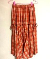 I.S. ISSEY MIYAKE Skirt Check Red Y2K m