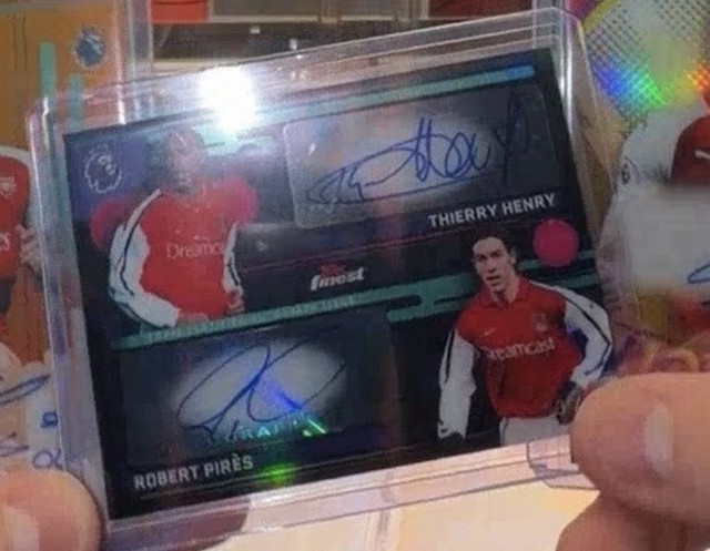 Topps EPL Finest 2025-26 Thierry Henry Robert Pires Dual Auto Black /10