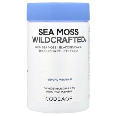 Codeage, Sea Moss, wild gesammelter Knorpeltang, 120 Kapseln