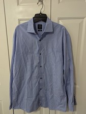 Johnnie-O Top Shelf Button Down Shirt Men's Size Large Blue Long Sleeve Check