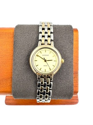 vintage seiko lucent 21mm Women Quartz Watch 4N21-0350 New Battery Working -f485