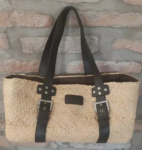 Bag in Straw and Leather Gattinoni