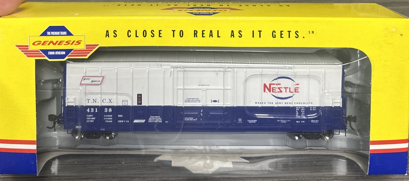 Athearn RTR HO Scale G4337 50’ PC&F Box Car Nestle #43138 NIB