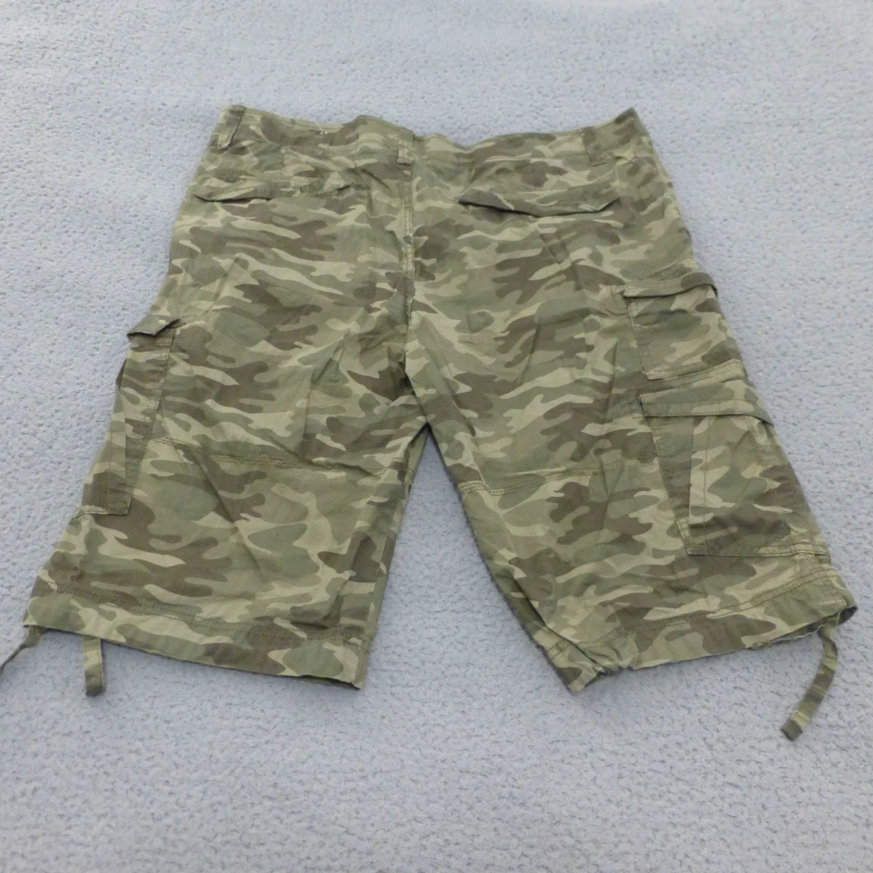 Pantalones Cortos Plugg Para Hombre 42 Carga Camuflaje Verde Exterior Bolsillos Flexibles Informales Trabajo Foto 2 de 4