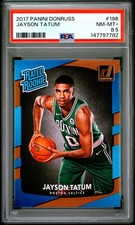 2017 PANINI DONRUSS #198 JAYSON TATUM ROOKIE RC PSA 8.5