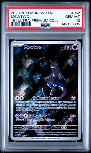 Pokémon TCG Mewtwo 052 Scarlet Violet Promo Card PSA 10
