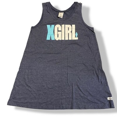 X-GIRL Kim Gordon Sonic Youth Sofia Coppola Blue Tank Dress Y2K Japan 1