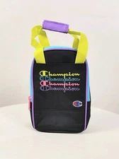 Champion Kids Boy Brand Logo Lunch Bag Lunchbox Black Pink Blue Insulated Unisex