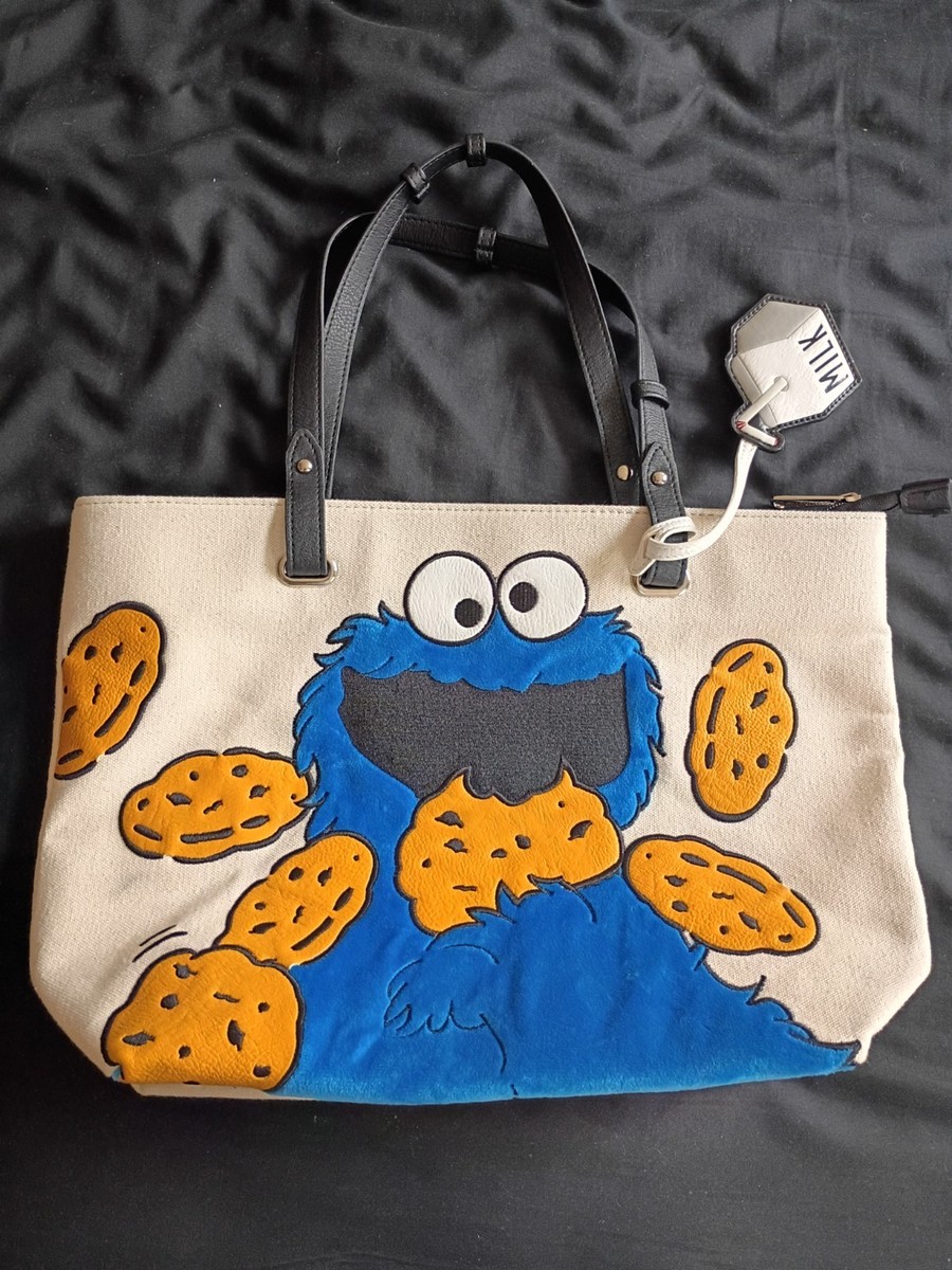 Cookie monster Lounge fly Purse Handbag Sesame Street 50th
