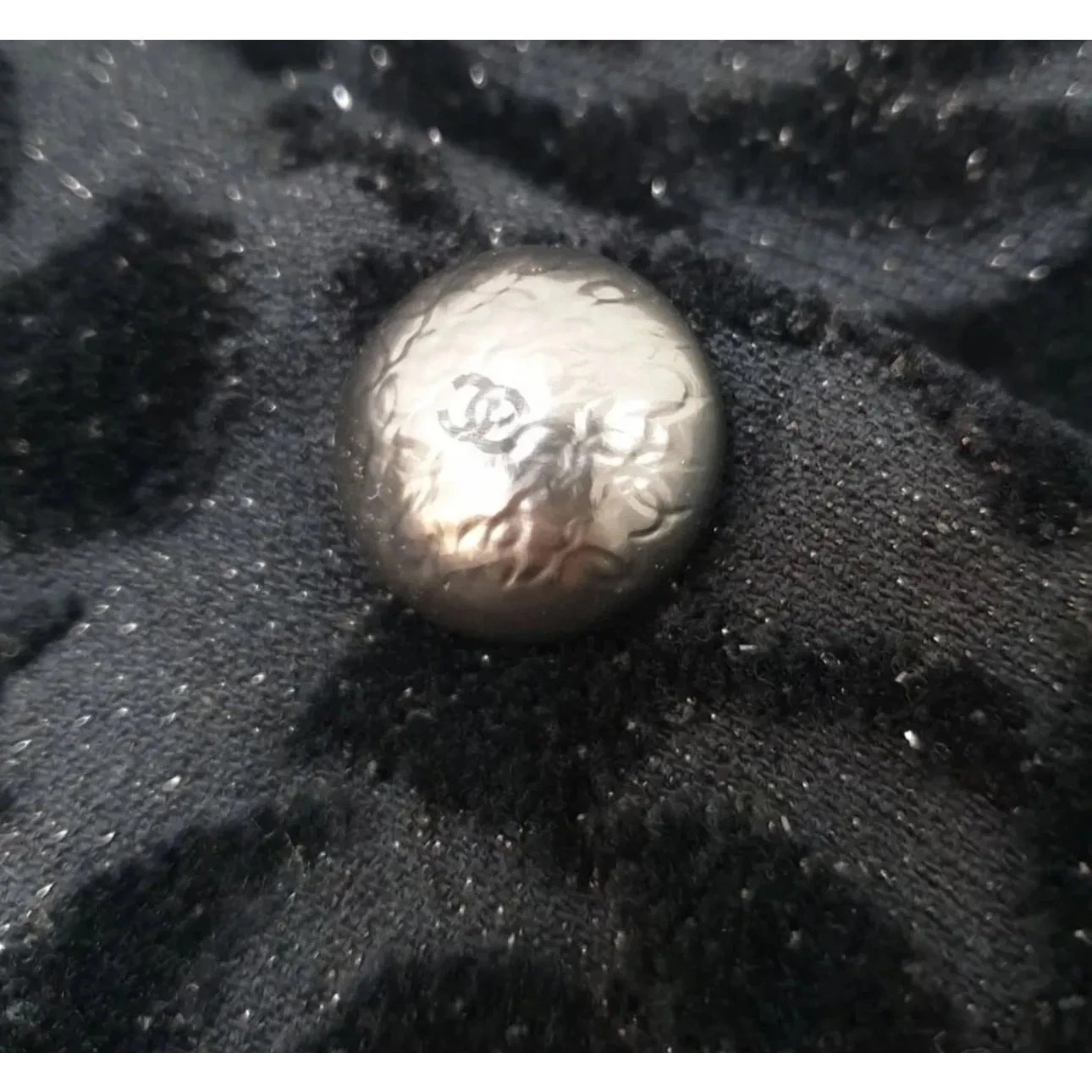 Giacca blazer CHANEL 18A Hamburg nero logo CC camelia tg.40