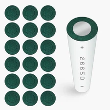 216PCS 26650 Lithium Battery Insulator Rings, Highland Barley 26650, Green 