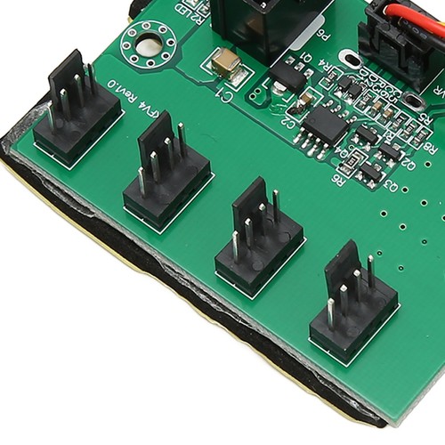 PC Fan Speed Controller DC 12V PWM 4 Way 11.8in Cable Easy Installation PC Ch CB - Afbeelding 18 van 22