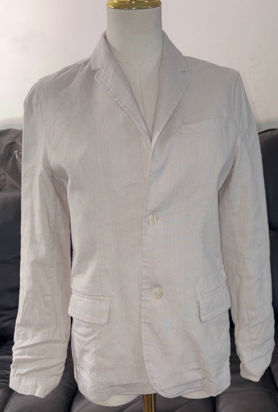 Zara Womens Ivory White Button Blazer Size XS S