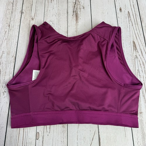 Nike Air Sports Bra Womens Size Large Purple Silver DriFit Logo - Picture 5 of 9