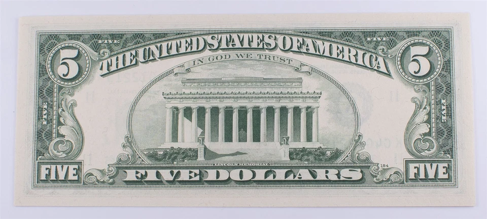 Series 1969-C $5 U.S. Federal Reserve UNC *Star* Note Dallas Banuelos/Shultz - Image 2 of 2