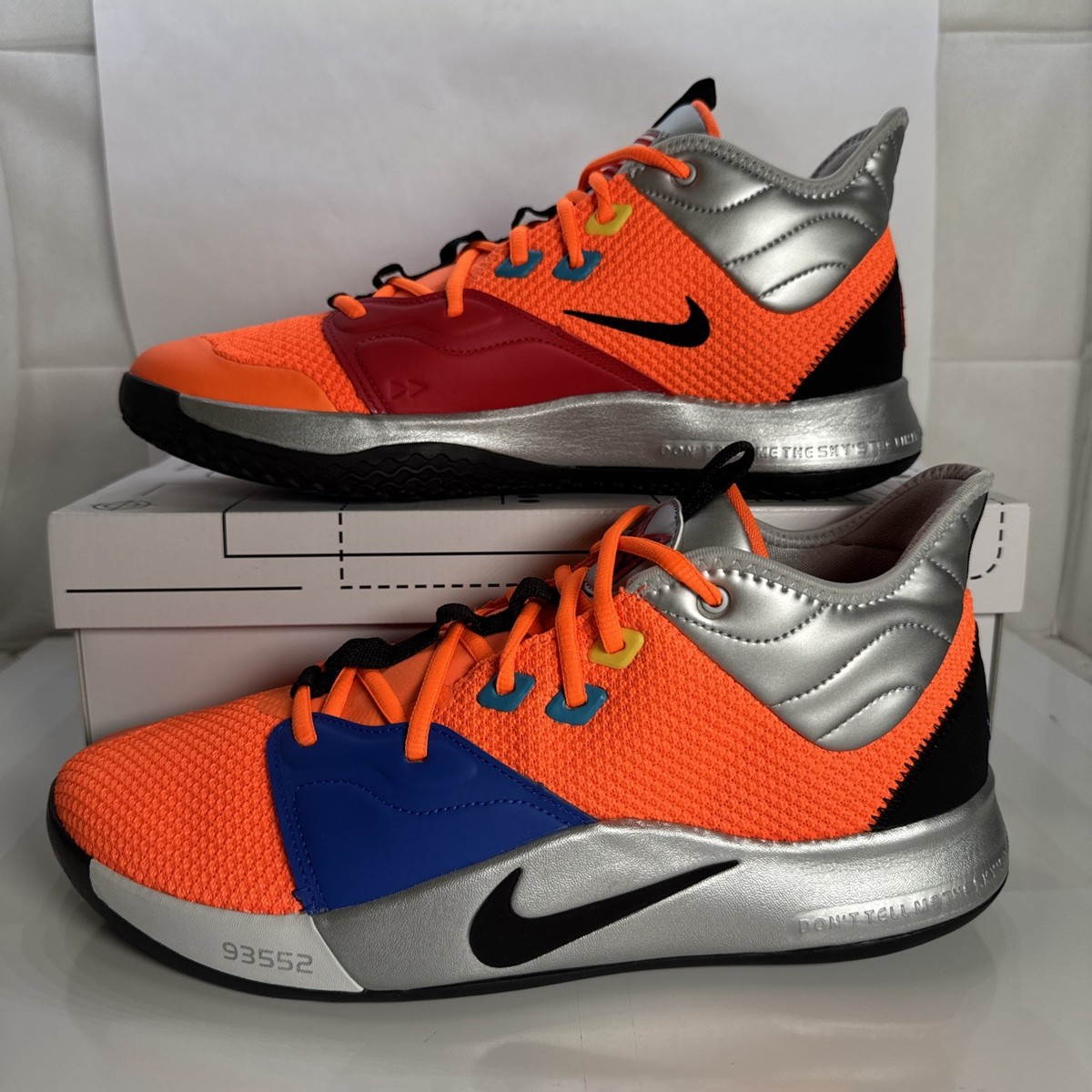 Nike NASA x PG 3 Armstrong Building 703 Orange Basketball Shoes