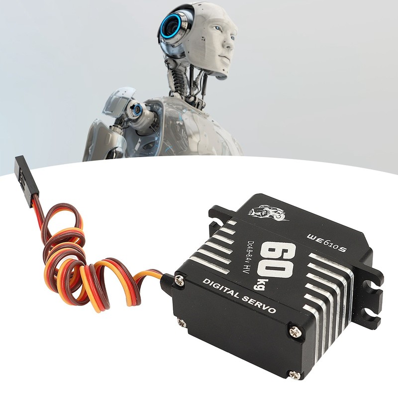 BROLEO Digital Servo Motor DC 4.8-8.4V 60kg Metal Gear Servo Motor Good HG