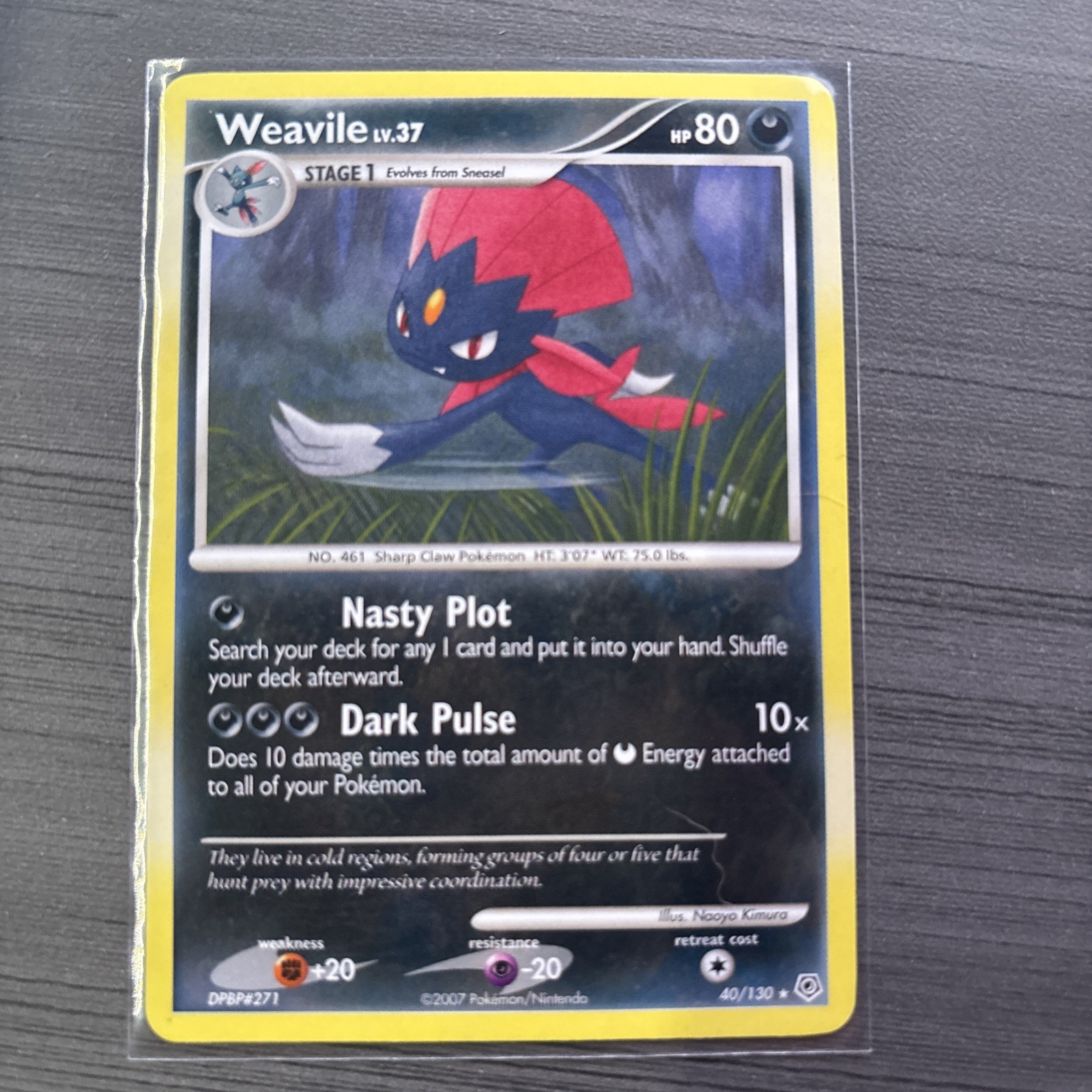 Weavile 40/130 Diamond and Pearl Regular