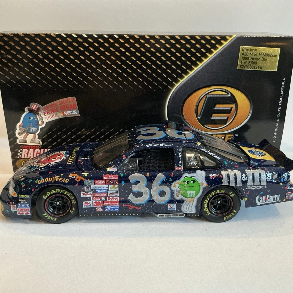 Ernie Irvan #36 M&M Millennium 1999 1:24 NASCAR ELITE #2030/2500 NUEVO Foto 2 de 4