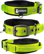 Heavy Duty Dog Collar with Handle for Medium and Large Dogs   Professional Colla