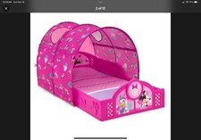 NEW Kids Disney Minnie Mouse Toddler's Sleep Play Bed w/Canopy Girls Pink