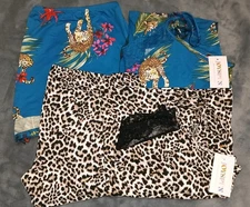 Joyspun Lot of 2 Knit Cami Tap Set Animal Print Sizes L, XL, Or 3X NWT/NWOT