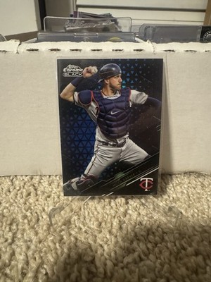 Mitch Garver 2020 Topps Chrome Black Blue Refractor #/75 #58 Twins