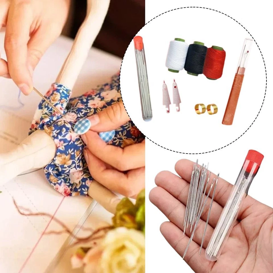 31-37pcs Sewing Tool Set, Portable DIY Hand Sewing Kit, Needles Thread Kit - Image 4 of 4
