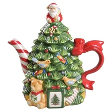 Spode Christmas Tree Tree Shaped Teapot & Lid 11851832