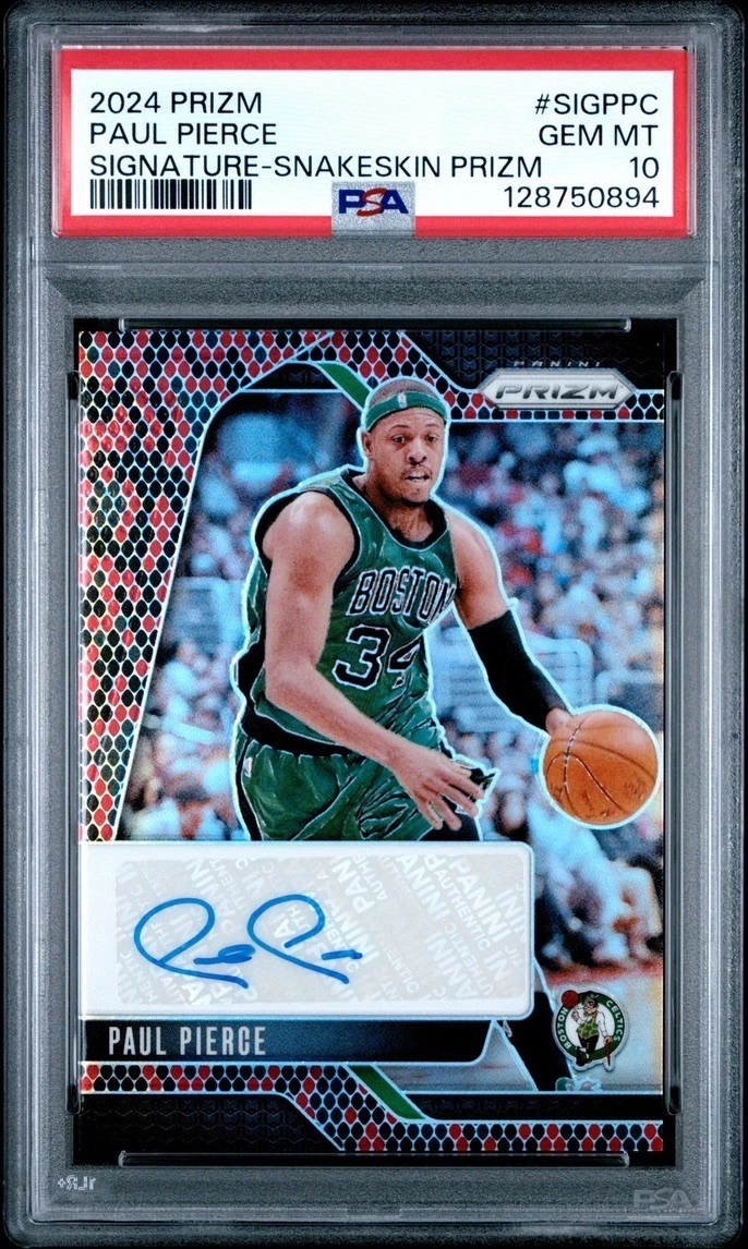 Paul Pierce Basketball Autographed Sports Trading Cards