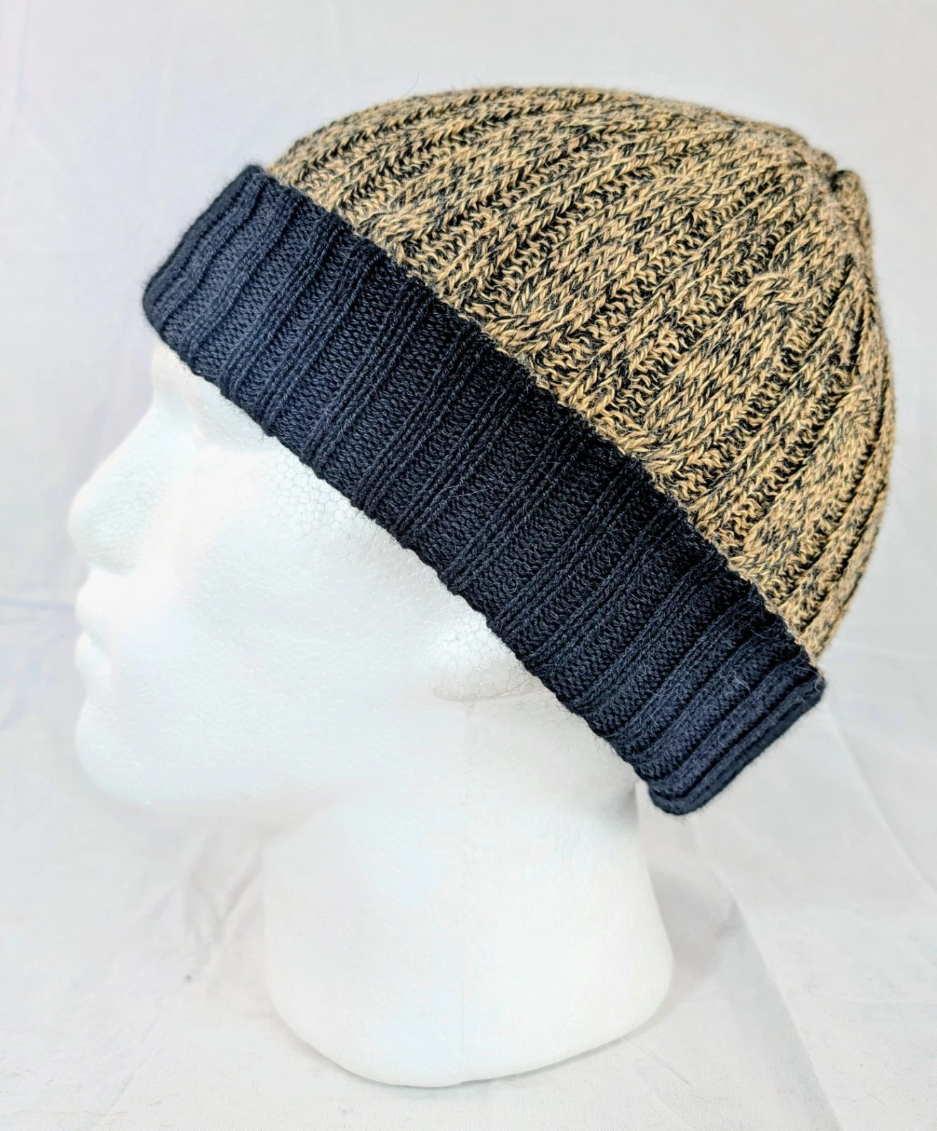 Extra Soft Baby Alpaca Reversible Cable Knit Beanie Unisex Handmade