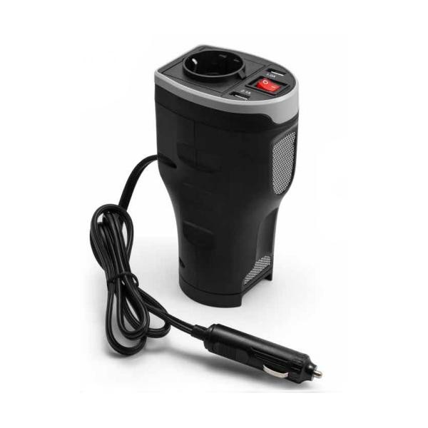 Convertitore Auto 12V 230V Technaxx TE-13 - 200W per Laptop - 2