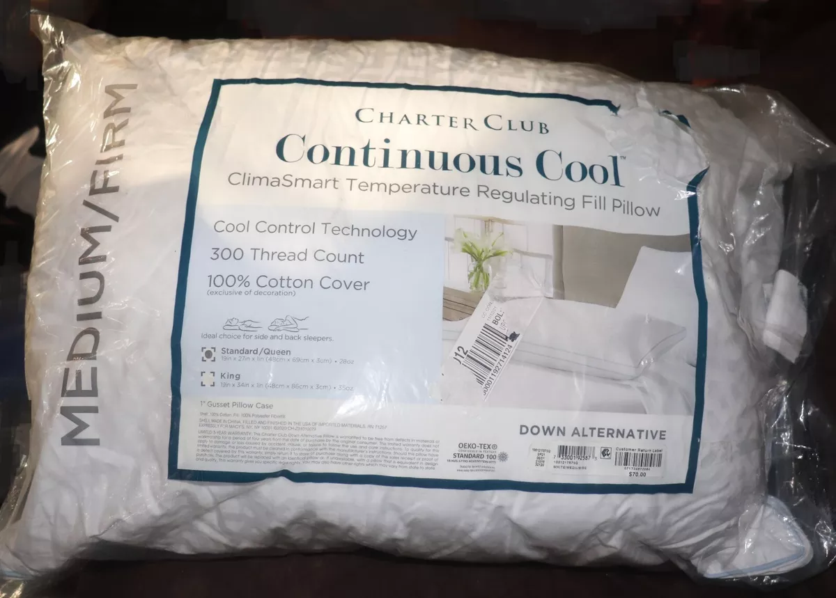 Temperature pillows top