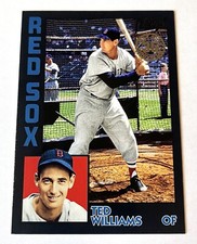 Ted Williams 2019 Topps Update 84-12 Retro 1984 Black 080/299 Red Sox HOF
