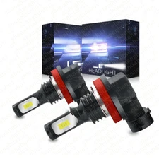 H11 LED Headlight Super Bright Bulbs Kit 6000K White 330000LM HIGH/LOW Beam