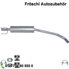 für Opel Corsa B Tigra 1,4 1,6 GSi Auspuff Schalldämpfer Mitteltopf Anbausatz a*