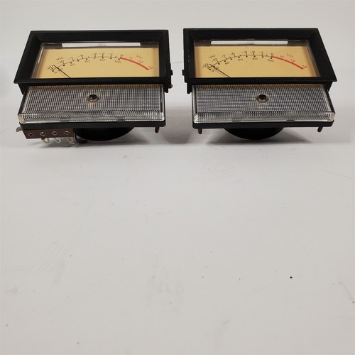 Vintage Para Weston Model 1942 VU Mierniki Audio Stereo DB Nagrywanie Elektronika - Zdjęcie 9 z 12