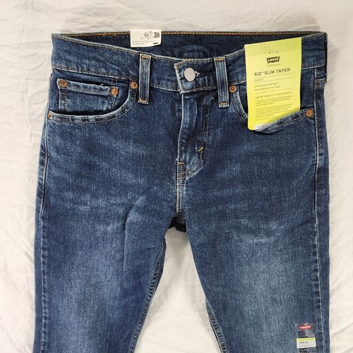 Levis Flex 512 Slim Taper Stretch Womens Jeans W28L32 Levi 28X32 - Picture 3 of 9