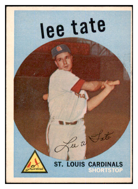 コレクション Kuta 1959 TOPPS #544 LEE TATE CARDINALS EX-MT SET BREAK 524368