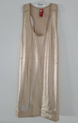 Apple Bottoms, Top, mit Racerback, Gold, glitzernd, Größe S