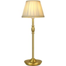 Cordless LED Touch Lamp with Dimmer Portable Small Table Lamp, 18" 2700K Rech...