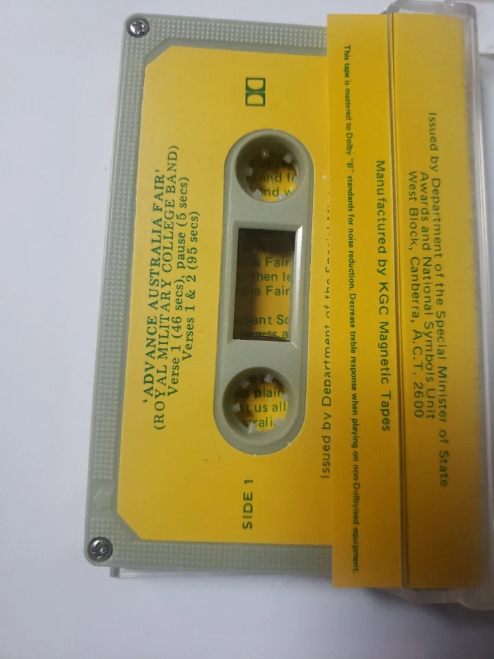 Cassette National Anthem Advance Australia Fair Foto 3 de 3