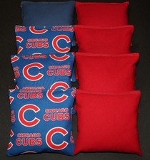 CORNHOLE BEAN BAGS made w CHICAGO CUBS Fabric ACA Regulation Toss T Game Bags
