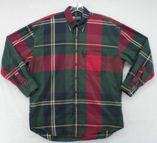 VTG Chaps Ralph Lauren Shirt Mens Large Multicolor Plaid Button-Down Long Sleeve