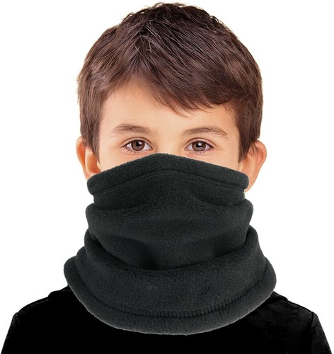 Kids Youth Neck Warmer Gaiter Winter Fleece Ski Face Mask Scarf for Boys Girls - Picture 2 of 20