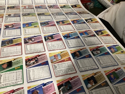Topps 1993 Niecięty arkusz baseballowy (132) Karty Seria 2 Board #10 - Zdjęcie 7 z 8
