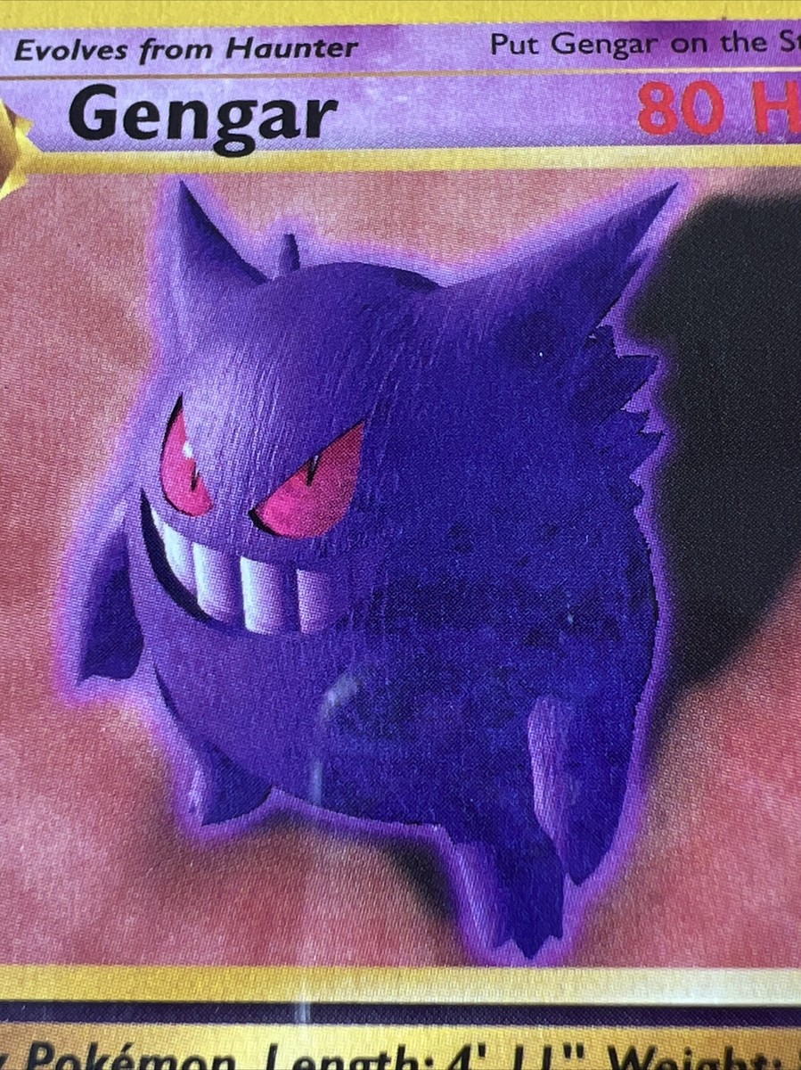 CGC 8.5 NM/MINT+ POKÉMON FOSSIL UNLIMITED GENGAR 20/62 NON CGC 8.5 NM/MINT+ POKÉMON FOSSIL UNLIMITED GENGAR 20/62 NON