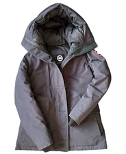 Canada Goose Jacket Rideau Parka Women size Small 3800L S Navy Blue Authentic